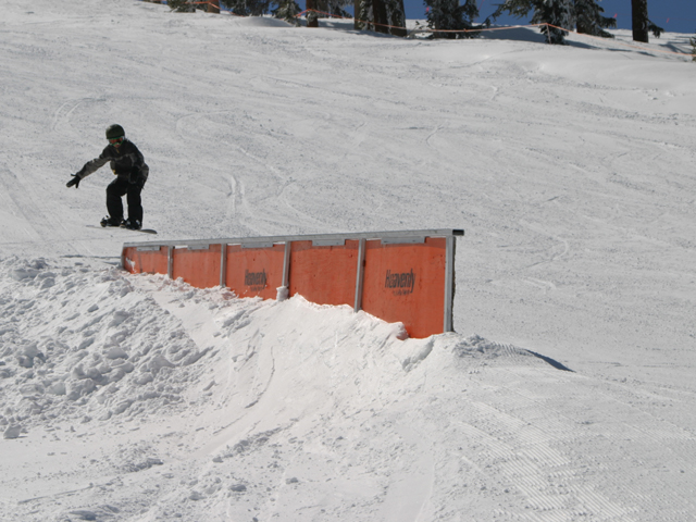 Rail Slide at Heavenly Ski Resort