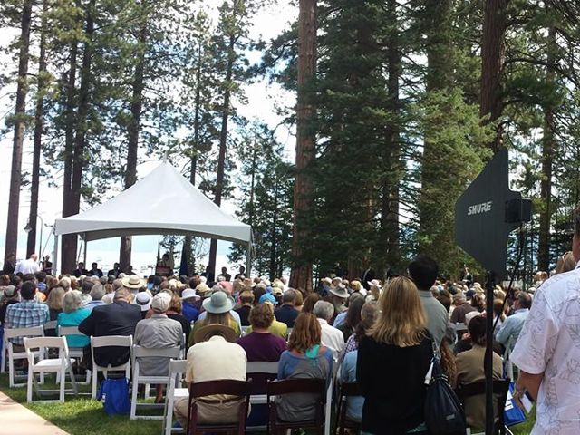 Stage and audience at Tahoe Summit 