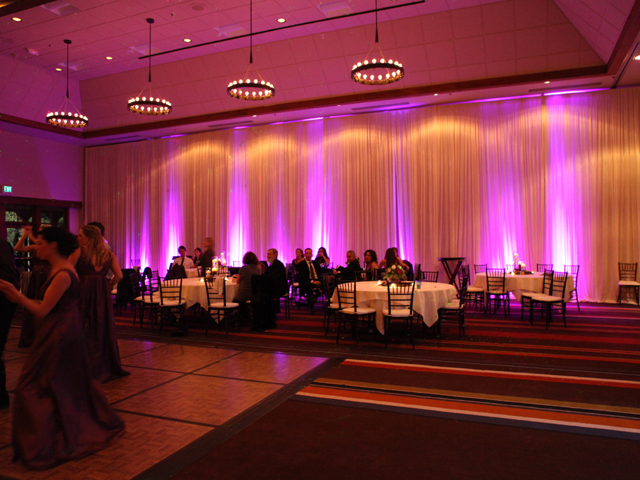 Hyatt Ballroom with LakeDJ Uplights