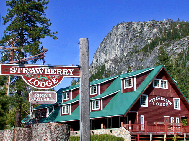 Outside of Strawberry Lodge